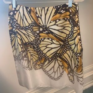 COPY - Hugo Boss Butterfly Print Silk Skirt